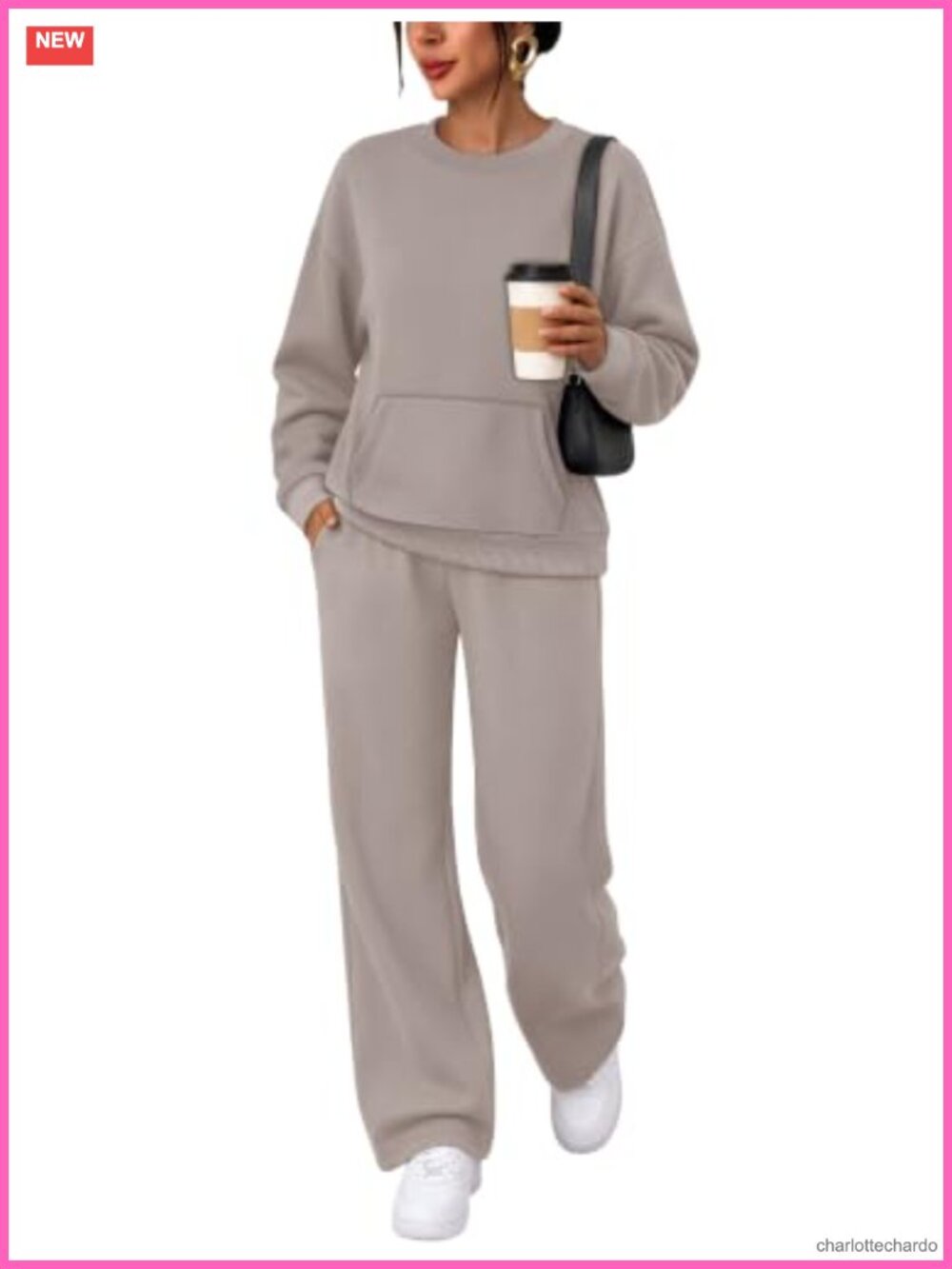 Women's Lounge Set 2 Piece Tracksuit Long Sleeve Fleece Sweatsuit